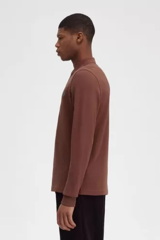 M6006 Herrenhemd Whiskey Brown Deep Mint