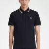 Makati M12 Herren Poloshirt Schwarz Champagner