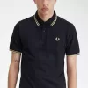 Makati M12 Herren Poloshirt Schwarz Champagner