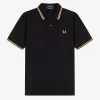 Makati M12 Herren Poloshirt Schwarz Champagner