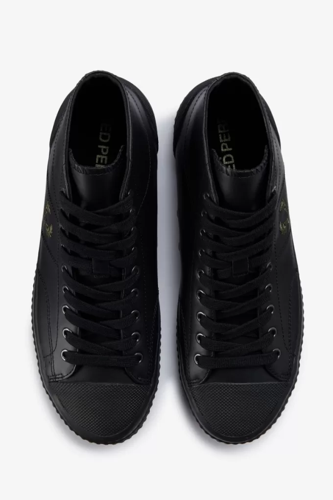 Mid Hughes Damen Plimsolls Schwarz Uniform Grün