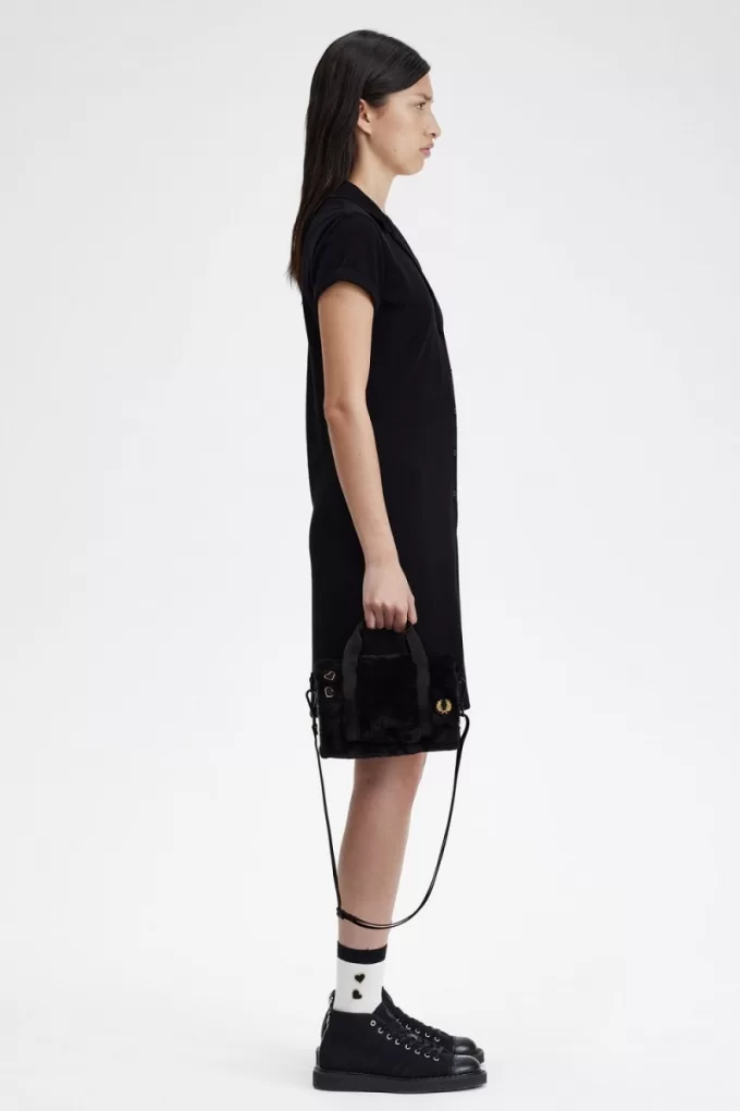 Mini Barrel Damentaschen Schwarz