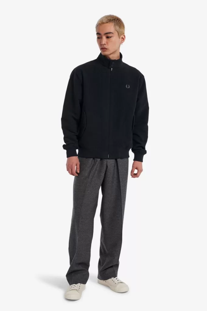 Moleskin Harrington Herrenjacken Schwarz