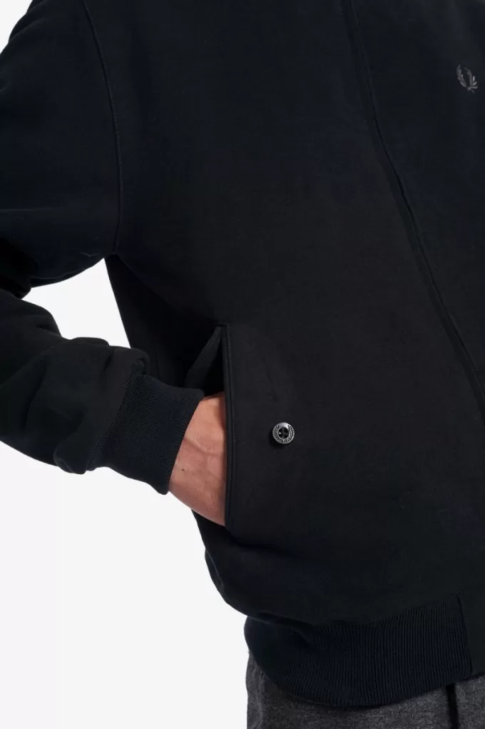 Moleskin Harrington Herrenjacken Schwarz