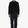 Needlecord Tennis Bomber Herrenjacken Schwarz