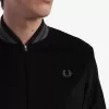 Needlecord Tennis Bomber Herrenjacken Schwarz