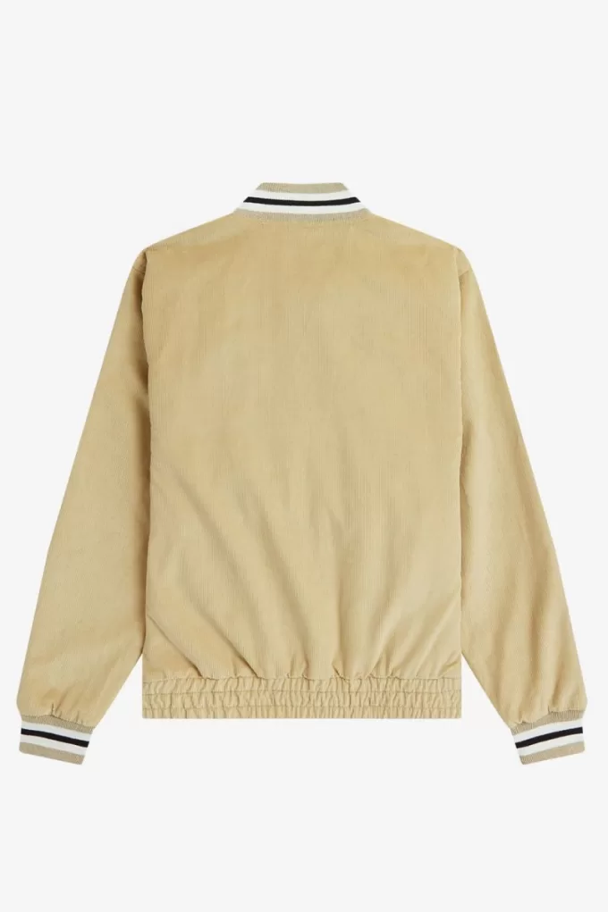 Needlecord Tennis Bomber Herrenjacken Stone