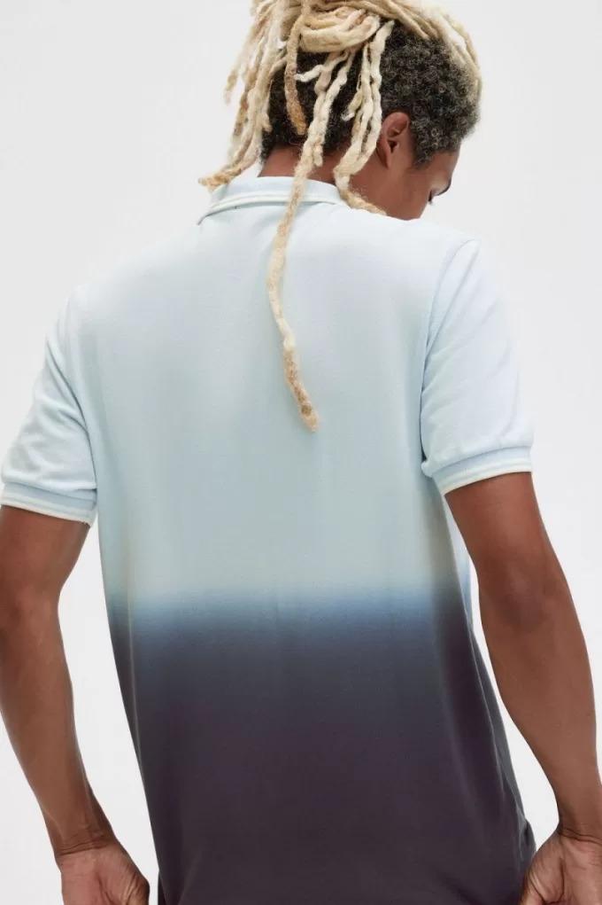 Ombre Herrenhemd Light Aqua