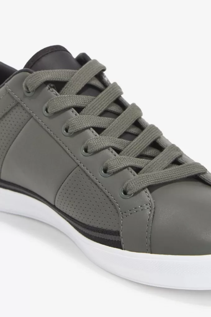 Perforated Baseline Herren-Tennisschuhe Feldgrün Schwarz
