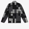 Pixel Borg Fleece Herren Sweatshirts Schwarz
