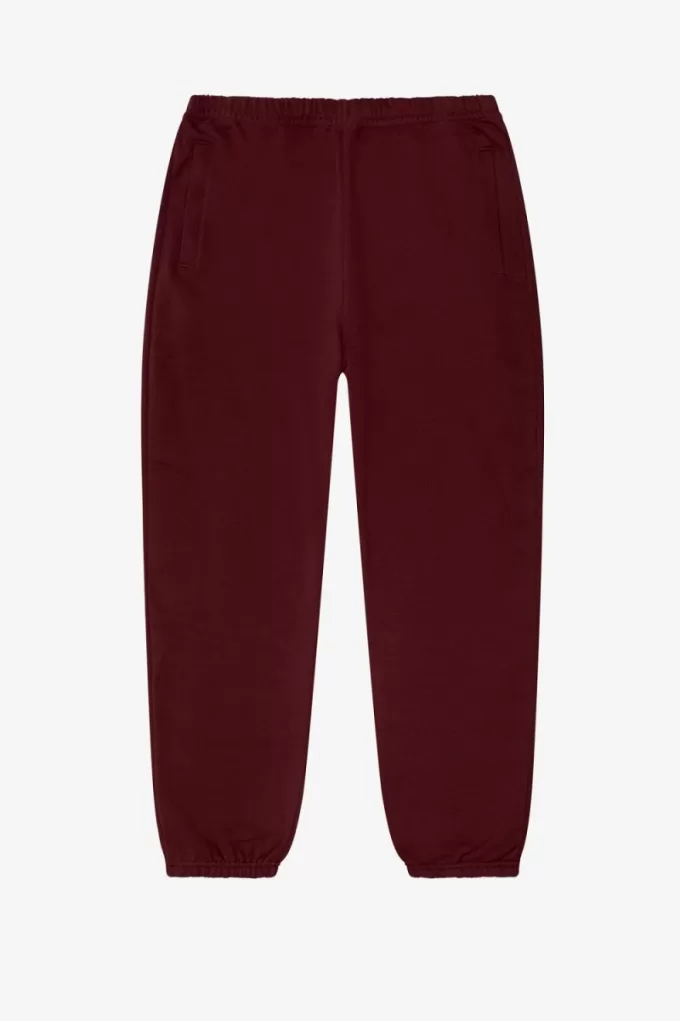 Pocket Detail Sweat Herrenhose Oxblood