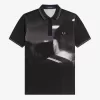 Rave Graphic Herren-Poloshirt Schwarz