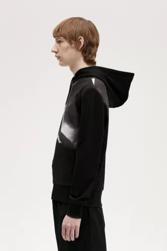 Rave Graphic Kapuzenpullover für Herren, Schwarz