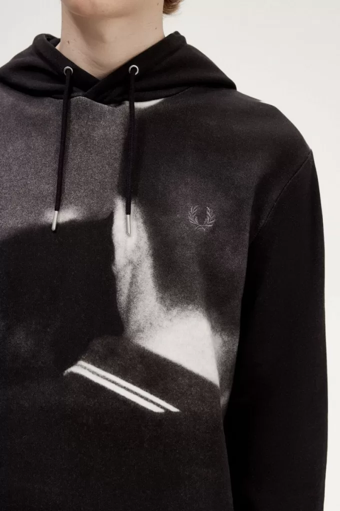 Rave Graphic Kapuzenpullover für Herren, Schwarz