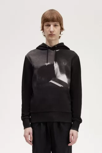 Rave Graphic Kapuzenpullover für Herren, Schwarz