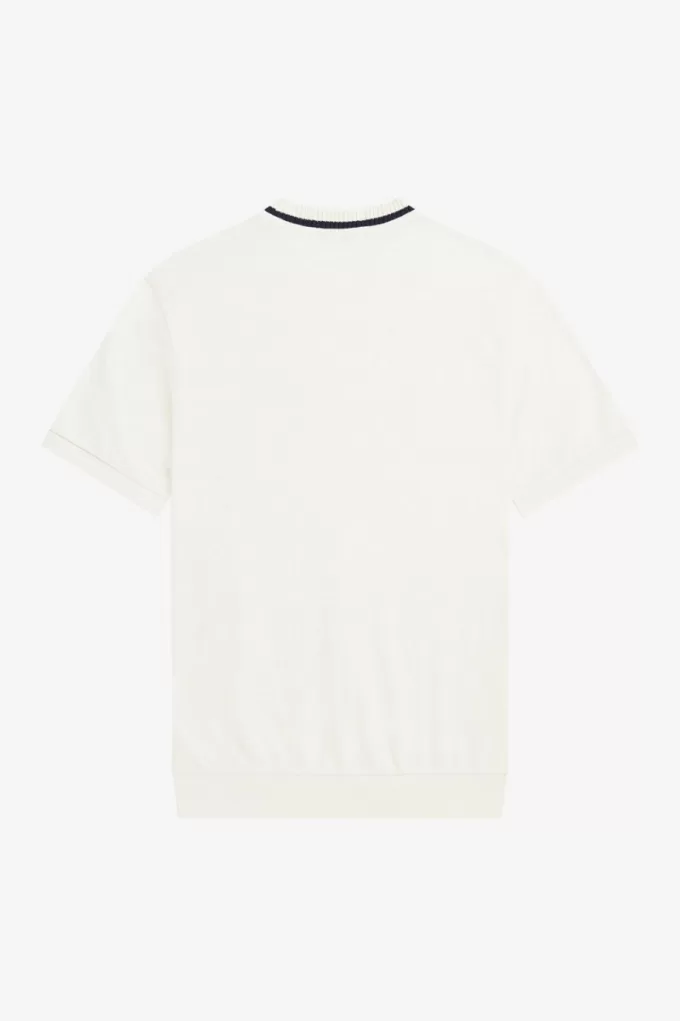 Reissues Rundhals-Piqué-Herren-T-Shirt Beige