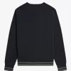 Rib Detail Herren Sweatshirts Schwarz