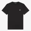 Ringer Herren T-Shirt Schwarz