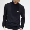 Rollkragenpullover für Herren, Schwarz