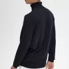 Rollkragenpullover für Herren, Schwarz