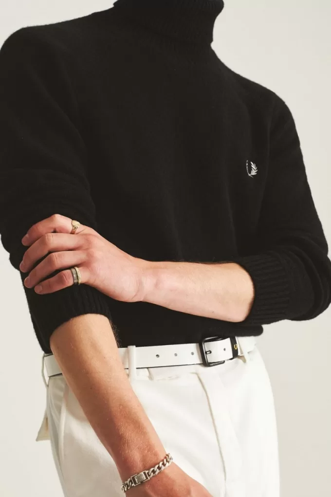 Rollkragenpullover für Herren, Schwarz Rollkragenpullover für Herren, Schwarz