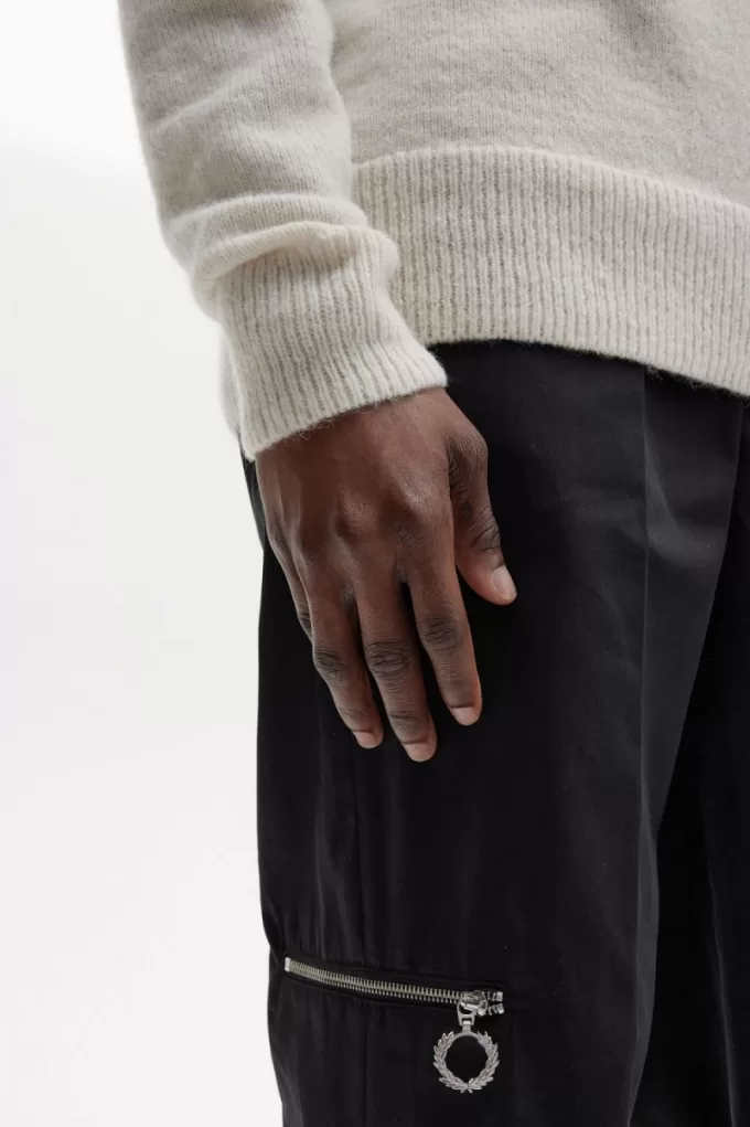 Rollkragenpullover für Herren von Fred Perry, Beige