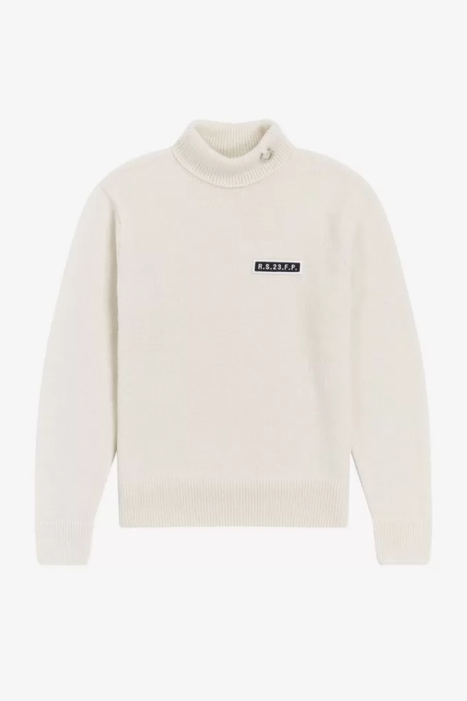 Rollkragenpullover für Herren von Fred Perry, Beige