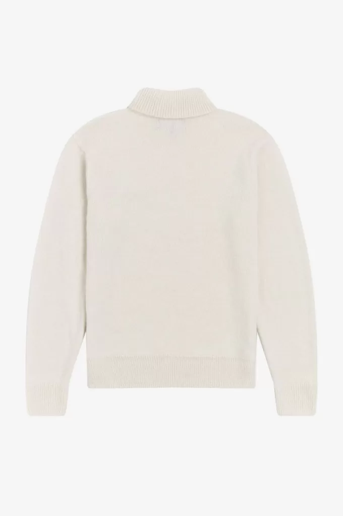 Rollkragenpullover für Herren von Fred Perry, Beige