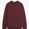 Rundhals-Damenpullover Oxblood Rundhals-Damenpullover Oxblood