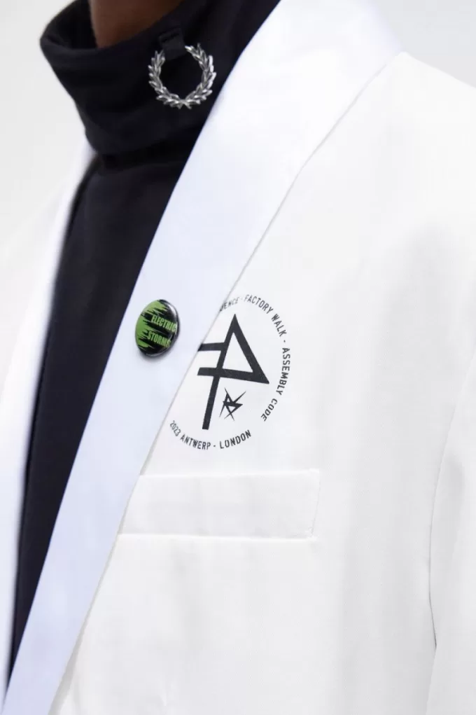 Schalkragen-Blazer Herrenjacken Weiß