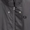 Straight Hem Herrenparka Gunmetal