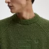 Strukturierter Strickpullover für Herren von Fred Perry, Schnittlauchgrün
