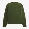 Strukturierter Strickpullover für Herren von Fred Perry, Schnittlauchgrün