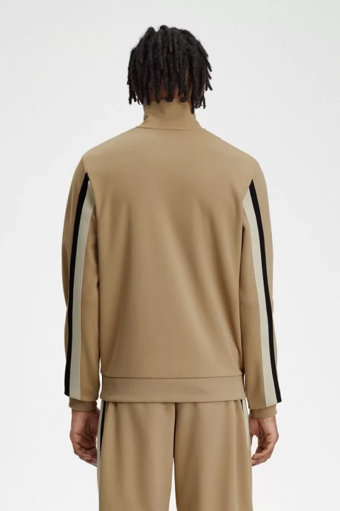 Tape Detail Herren-Trainingsjacken Grün