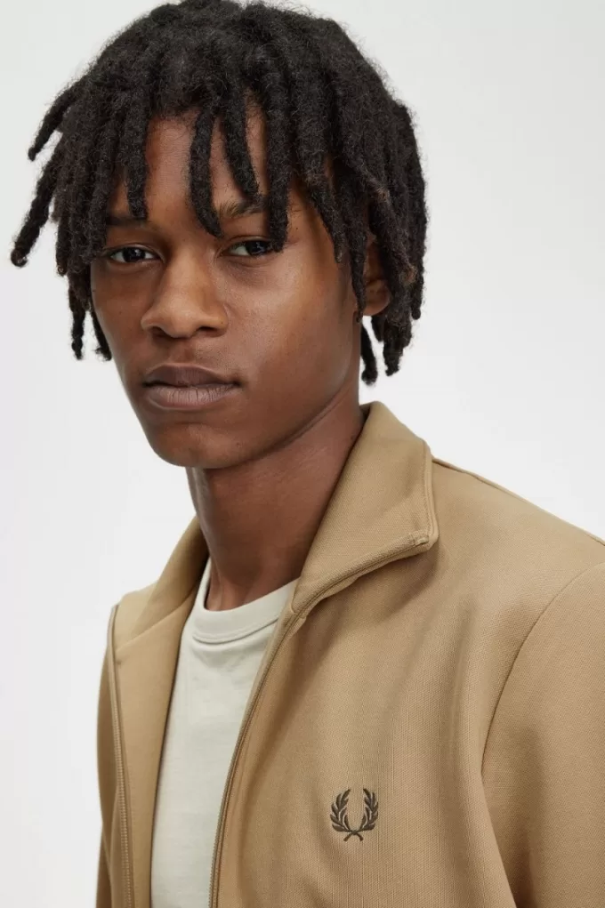 Tape Detail Herren-Trainingsjacken Grün