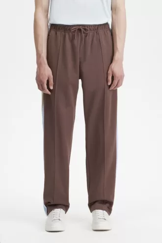 Tape Detail Track Herrenhose Dunkelrot