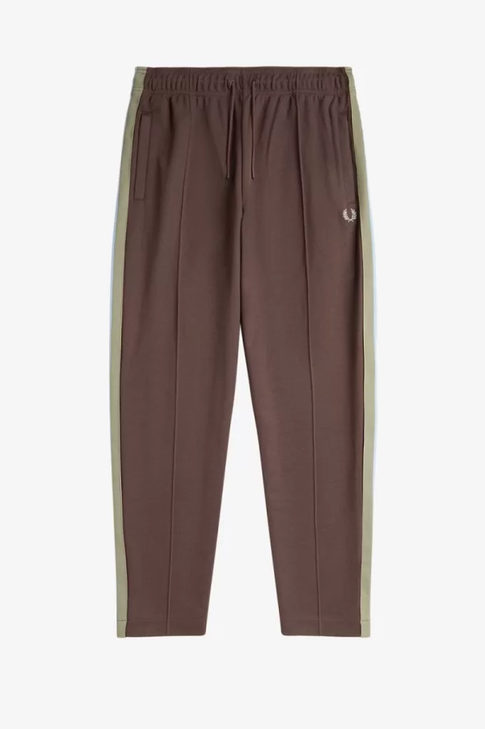 Tape Detail Track Herrenhose Dunkelrot