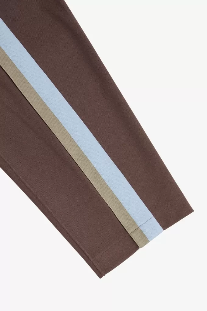 Tape Detail Track Herrenhose Dunkelrot