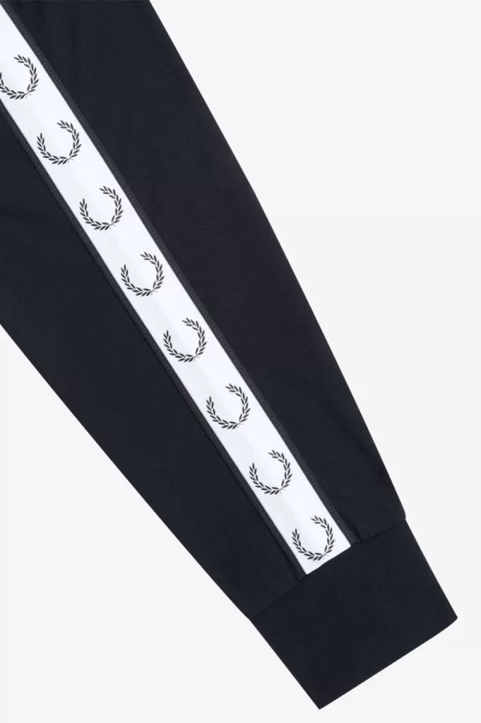 Taped Long Sleeve Herren T-Shirt Schwarz Taped Long Sleeve Herren T-Shirt Schwarz