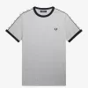Taped Ringer Herren T-Shirt Grau