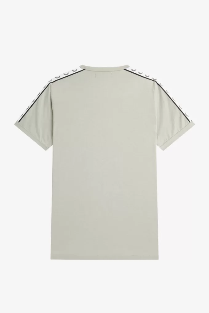 Taped Ringer Herren T-Shirt Grau