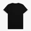 Taped Ringer Herren T-Shirt Schwarz
