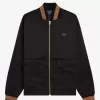 Tennis Bomber Herrenjacken Schwarz