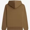 Tipped Hooded Herren-Sweatshirt Brown Burnt Tobacco