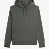 Tipped Hooded Herren-Sweatshirt Field Green