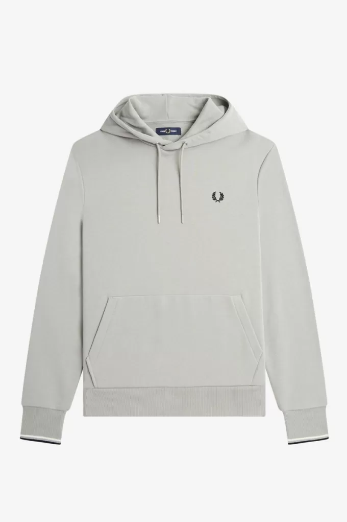Tipped Hooded Herren-Sweatshirt Grau Tipped Hooded Herren-Sweatshirt Grau