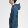 Tipped Hooded Herren-Sweatshirt Mitternachtsblau