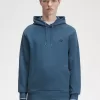 Tipped Hooded Herren-Sweatshirt Mitternachtsblau