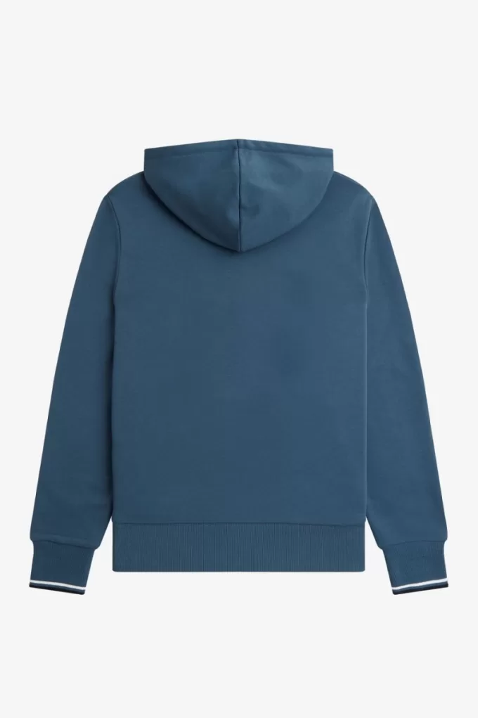Tipped Hooded Herren-Sweatshirt Mitternachtsblau