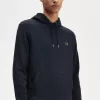 Tipped Hooded Herren-Sweatshirt Navy Dark Coffee